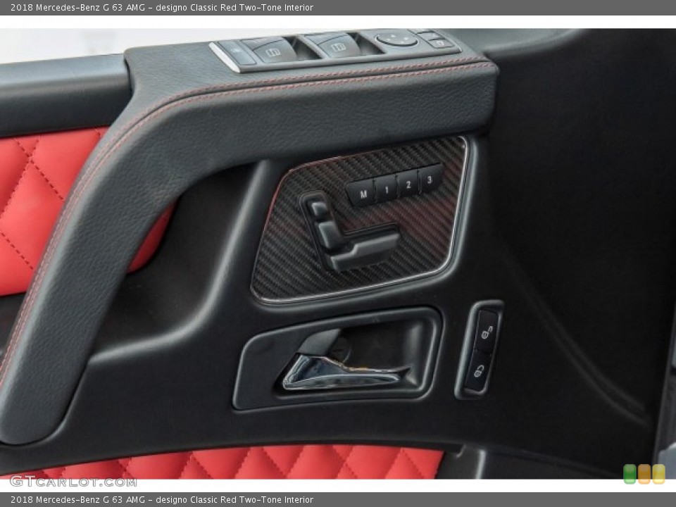 designo Classic Red Two-Tone Interior Controls for the 2018 Mercedes-Benz G 63 AMG #125161613