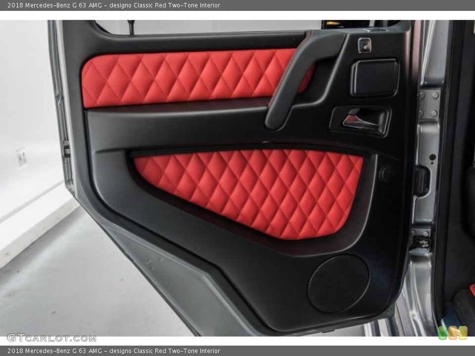 designo Classic Red Two-Tone Interior Door Panel for the 2018 Mercedes-Benz G 63 AMG #125161640