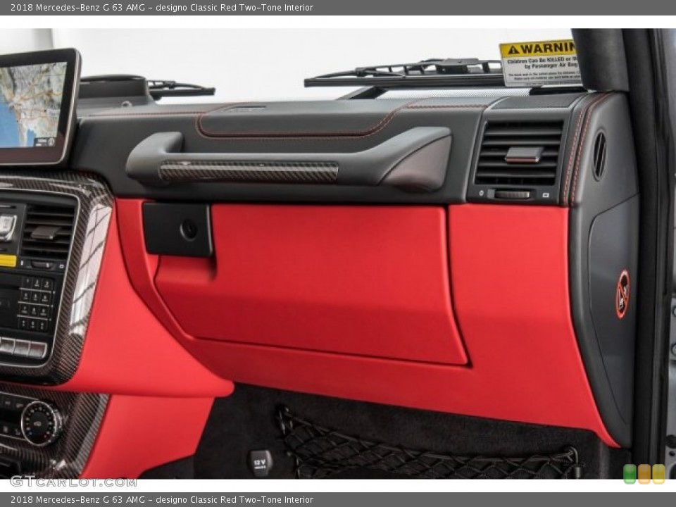 designo Classic Red Two-Tone Interior Dashboard for the 2018 Mercedes-Benz G 63 AMG #125161721