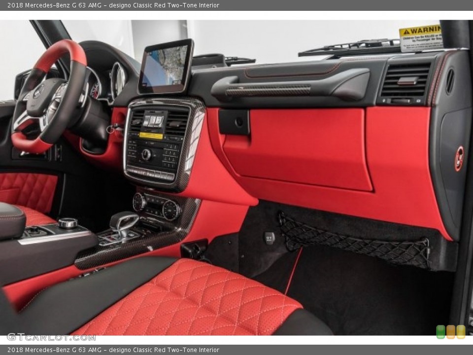 designo Classic Red Two-Tone Interior Dashboard for the 2018 Mercedes-Benz G 63 AMG #125161769