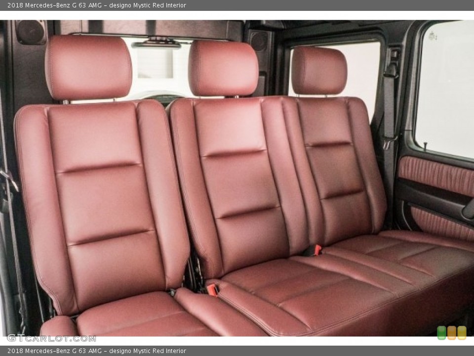 designo Mystic Red Interior Rear Seat for the 2018 Mercedes-Benz G 63 AMG #125162513