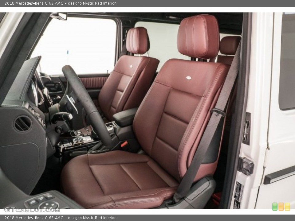 designo Mystic Red Interior Front Seat for the 2018 Mercedes-Benz G 63 AMG #125162522
