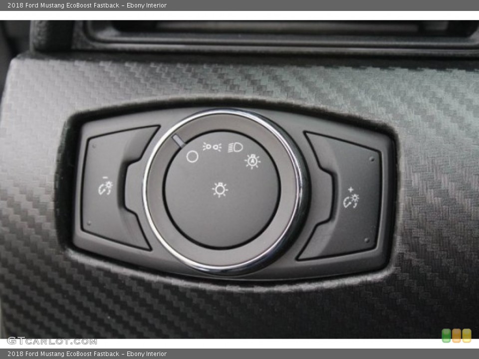 Ebony Interior Controls for the 2018 Ford Mustang EcoBoost Fastback #125173357