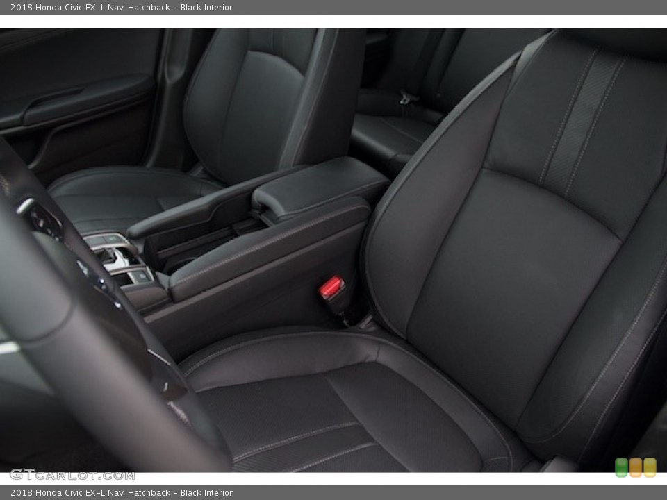 Black Interior Front Seat for the 2018 Honda Civic EX-L Navi Hatchback #125179108