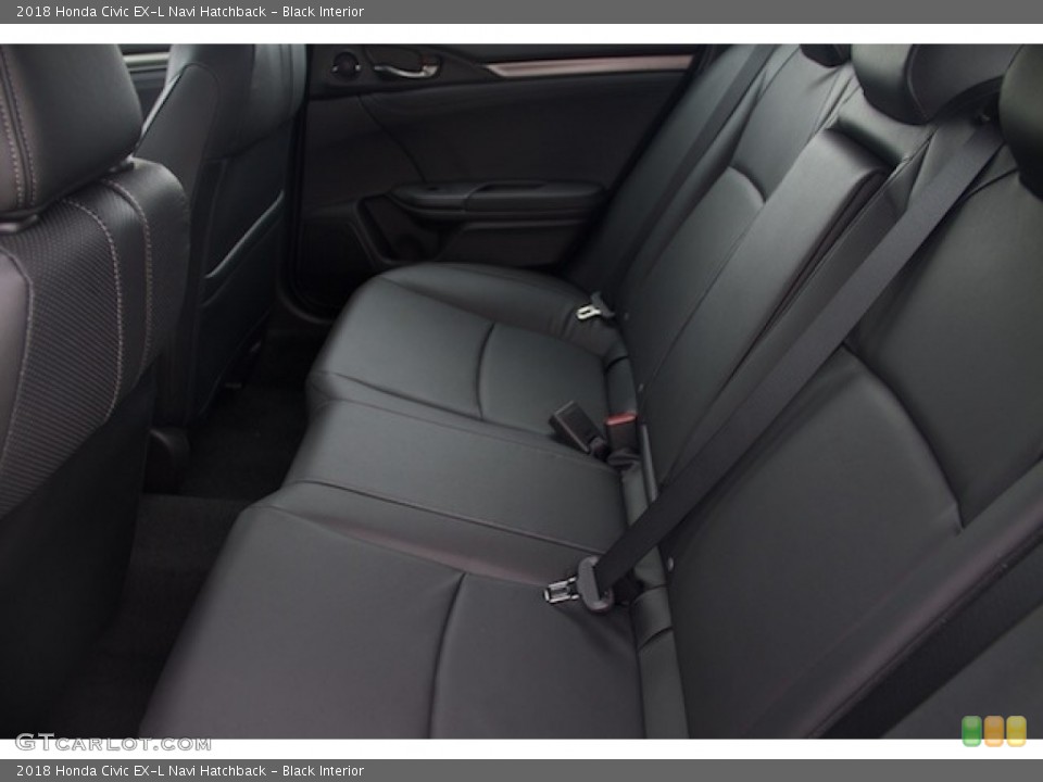 Black Interior Rear Seat for the 2018 Honda Civic EX-L Navi Hatchback #125179129