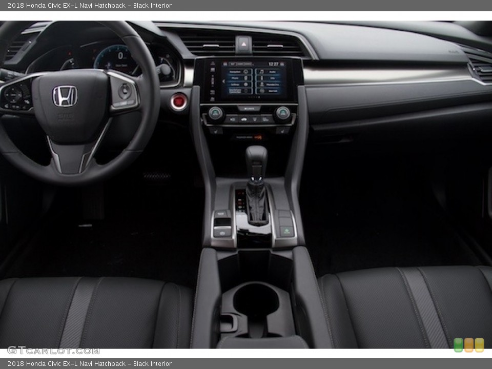 Black Interior Dashboard for the 2018 Honda Civic EX-L Navi Hatchback #125179147
