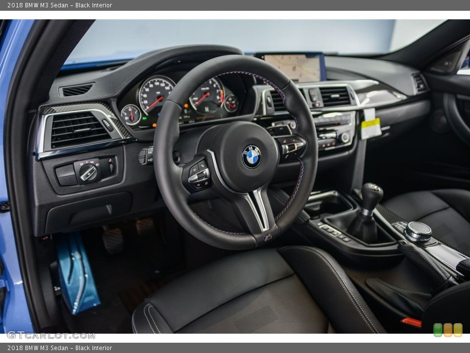 Black Interior Dashboard for the 2018 BMW M3 Sedan #125197096