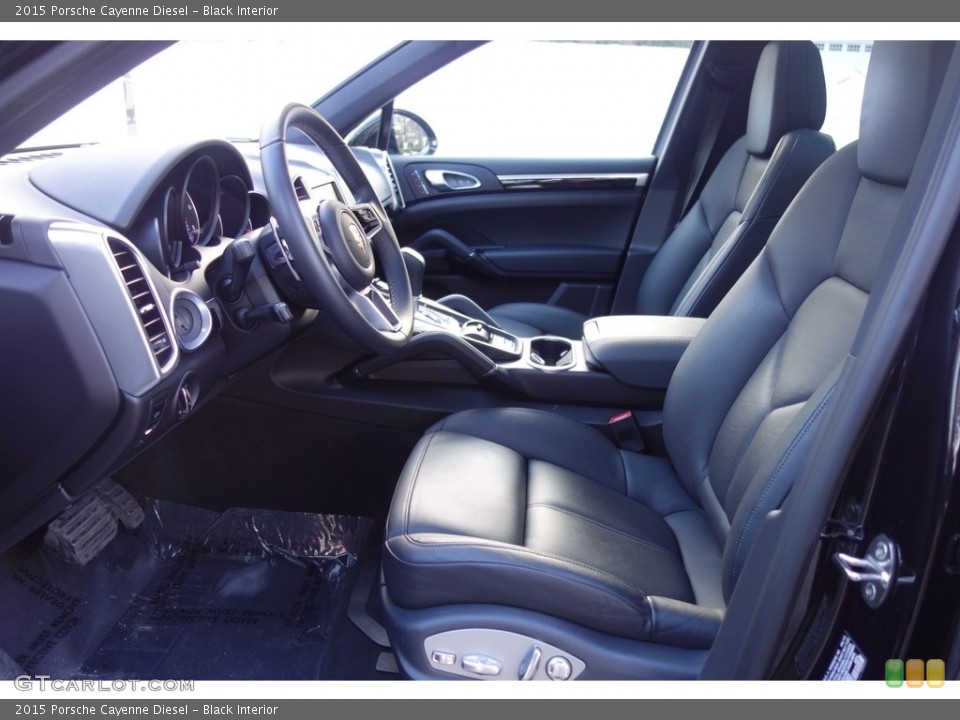Black Interior Front Seat for the 2015 Porsche Cayenne Diesel #125205259