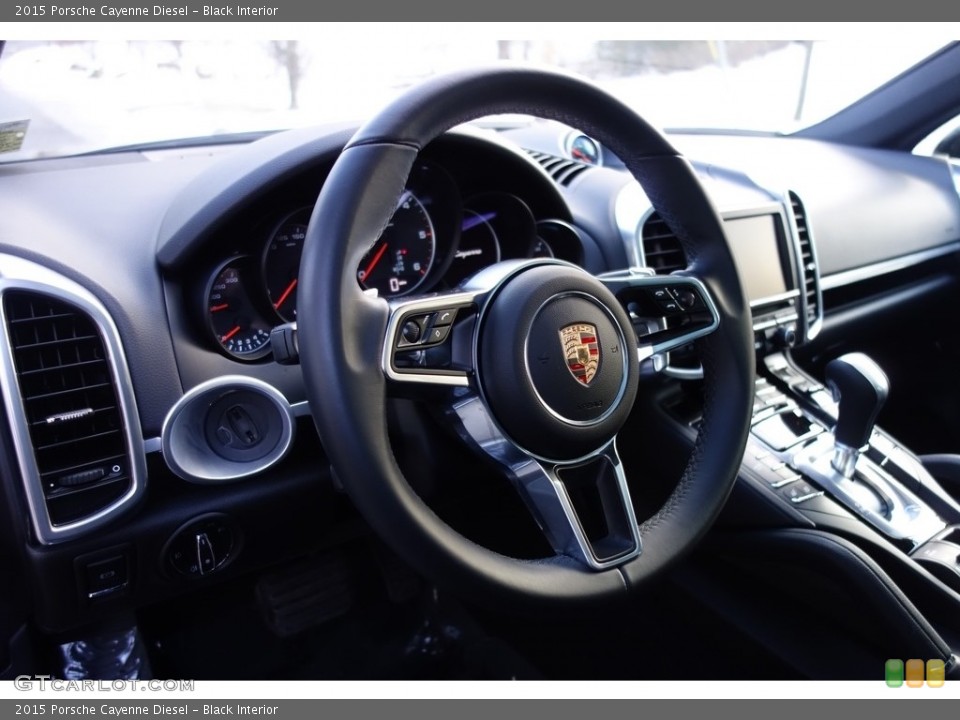 Black Interior Steering Wheel for the 2015 Porsche Cayenne Diesel #125205286