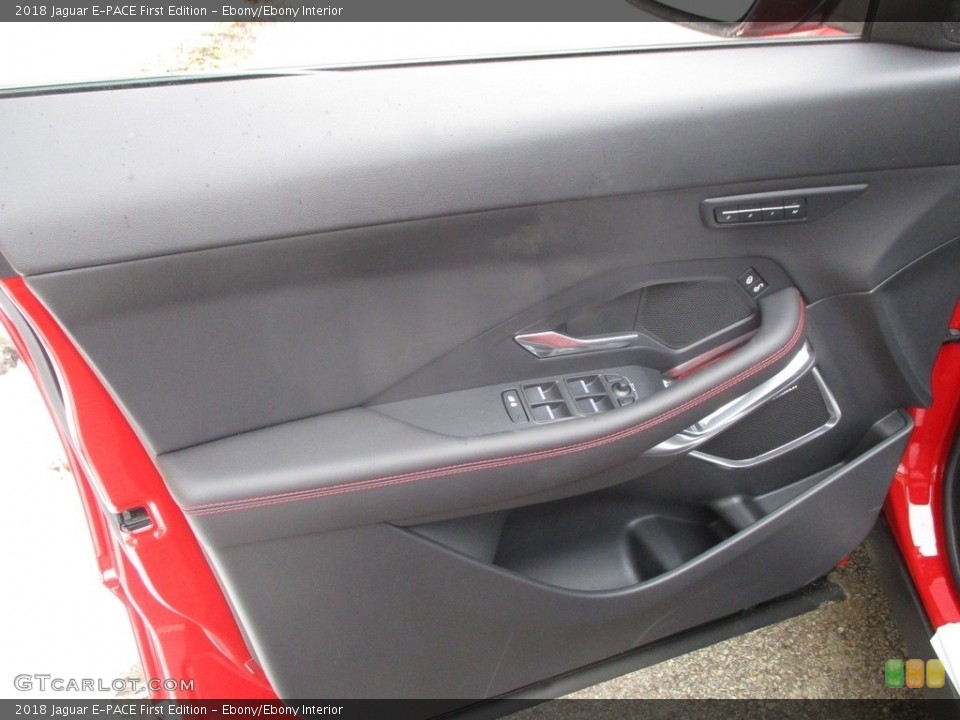 Ebony/Ebony Interior Door Panel for the 2018 Jaguar E-PACE First Edition #125206972