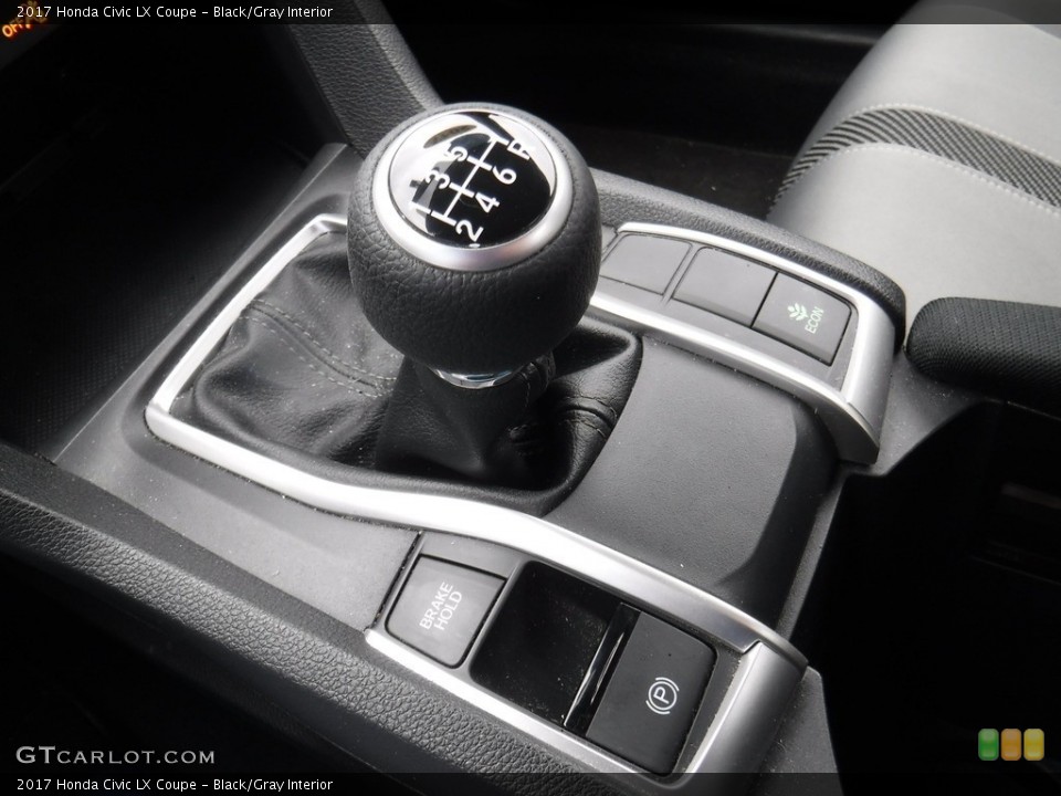Black/Gray Interior Transmission for the 2017 Honda Civic LX Coupe #125211658