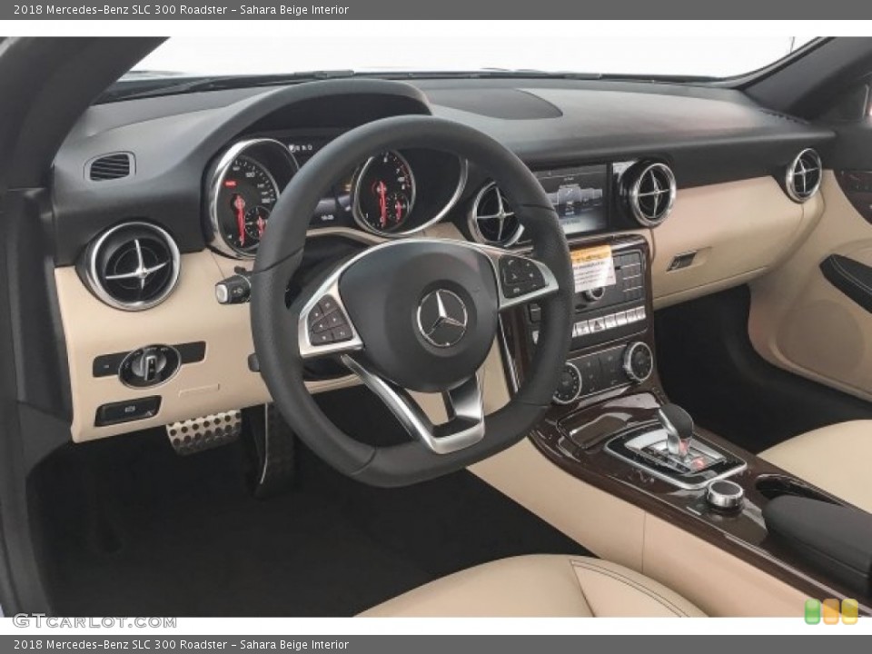 Sahara Beige Interior Dashboard for the 2018 Mercedes-Benz SLC 300 Roadster #125223976