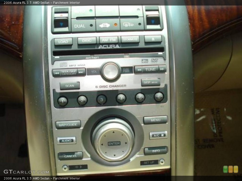 Parchment Interior Controls for the 2006 Acura RL 3.5 AWD Sedan #12522716