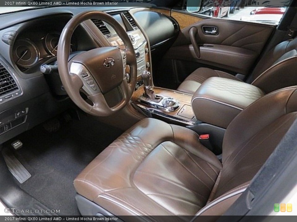 Limited Mocha Brown Interior Photo for the 2017 Infiniti QX80 Limited AWD #125232944