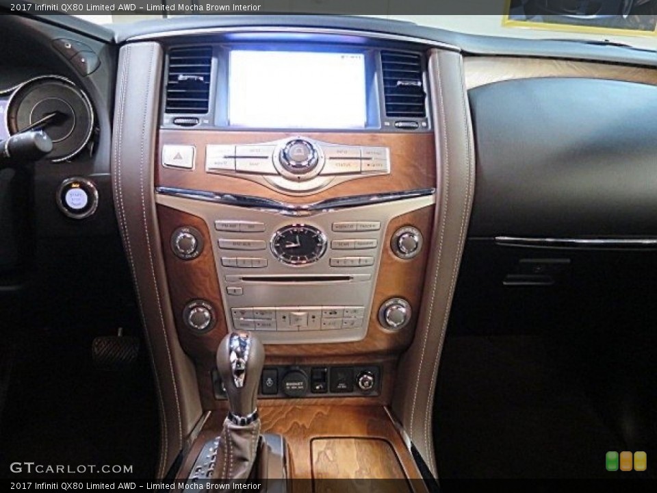 Limited Mocha Brown Interior Controls for the 2017 Infiniti QX80 Limited AWD #125233073