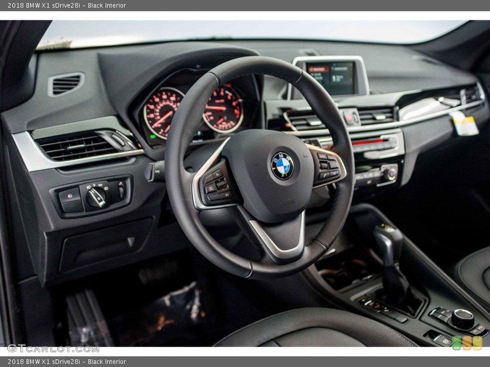 Black Interior Dashboard for the 2018 BMW X1 sDrive28i #125234054