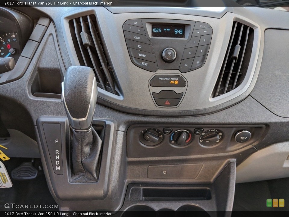 Charcoal Black Interior Controls for the 2017 Ford Transit Van 250 HR Long #125237774