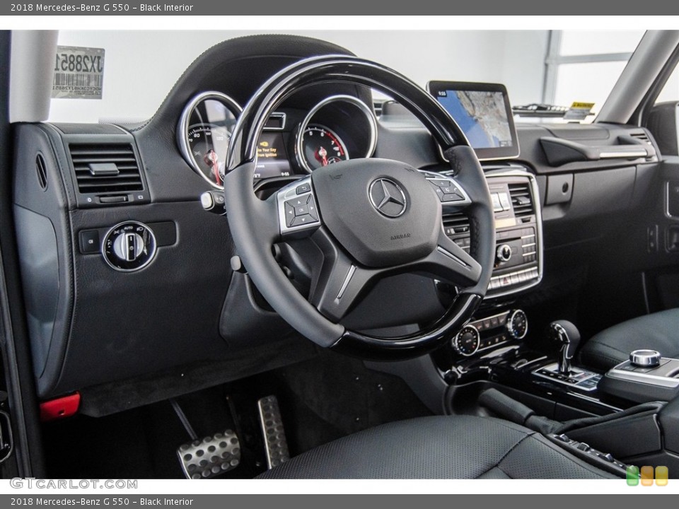 Black Interior Dashboard for the 2018 Mercedes-Benz G 550 #125243181