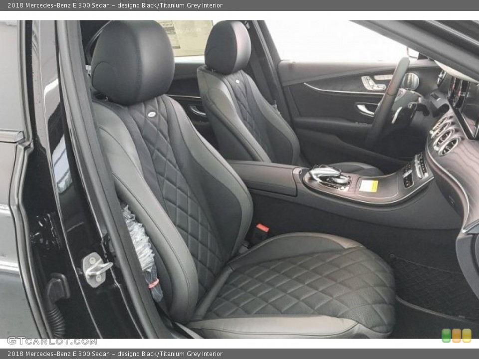 designo Black/Titanium Grey Interior Photo for the 2018 Mercedes-Benz E 300 Sedan #125245052