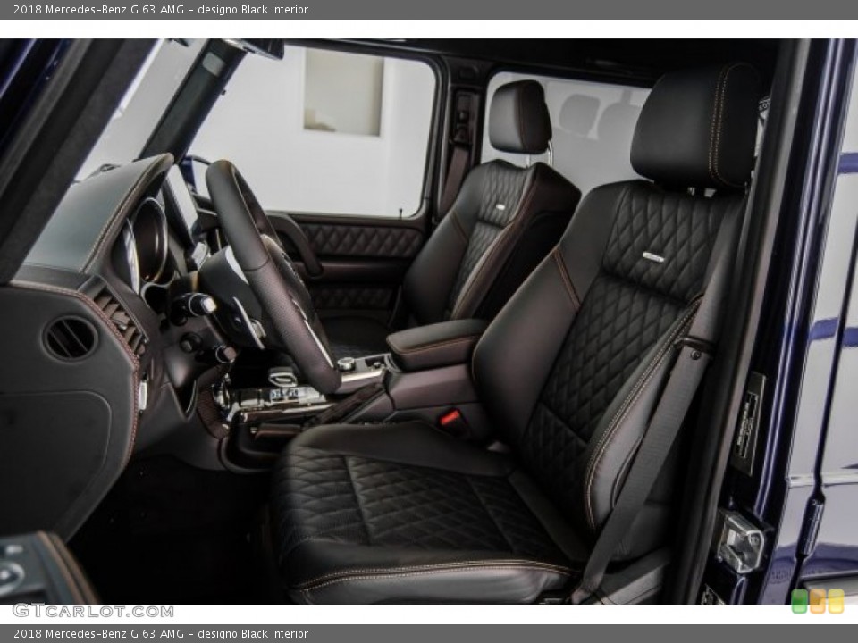 designo Black Interior Front Seat for the 2018 Mercedes-Benz G 63 AMG #125249995