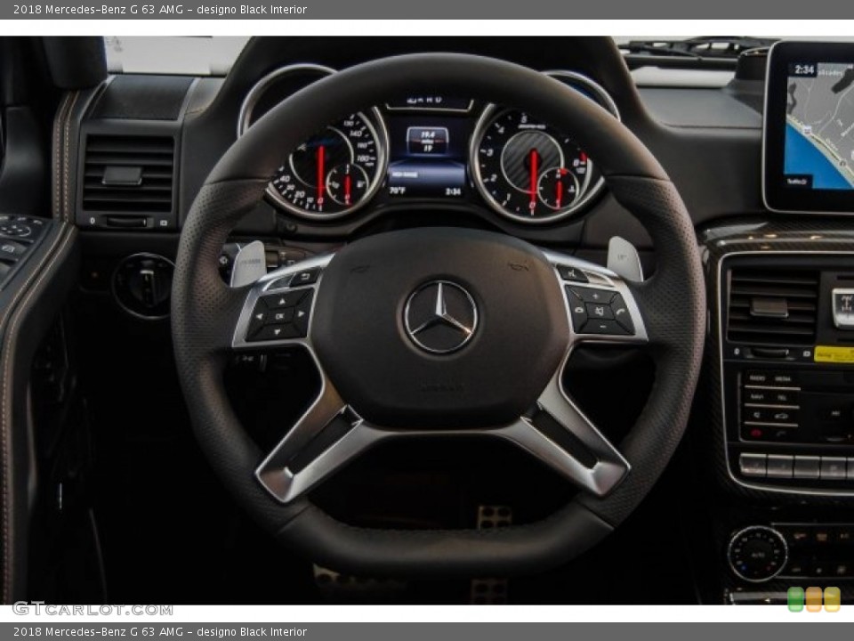 designo Black Interior Steering Wheel for the 2018 Mercedes-Benz G 63 AMG #125250073