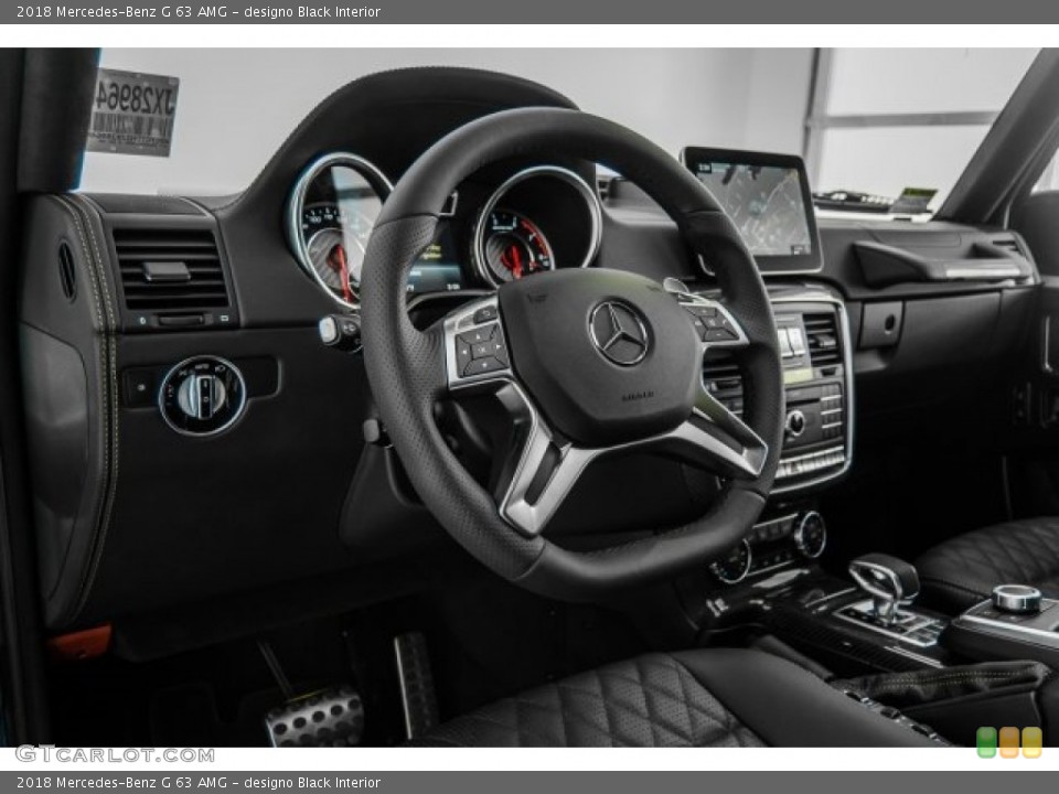 designo Black Interior Dashboard for the 2018 Mercedes-Benz G 63 AMG #125250157