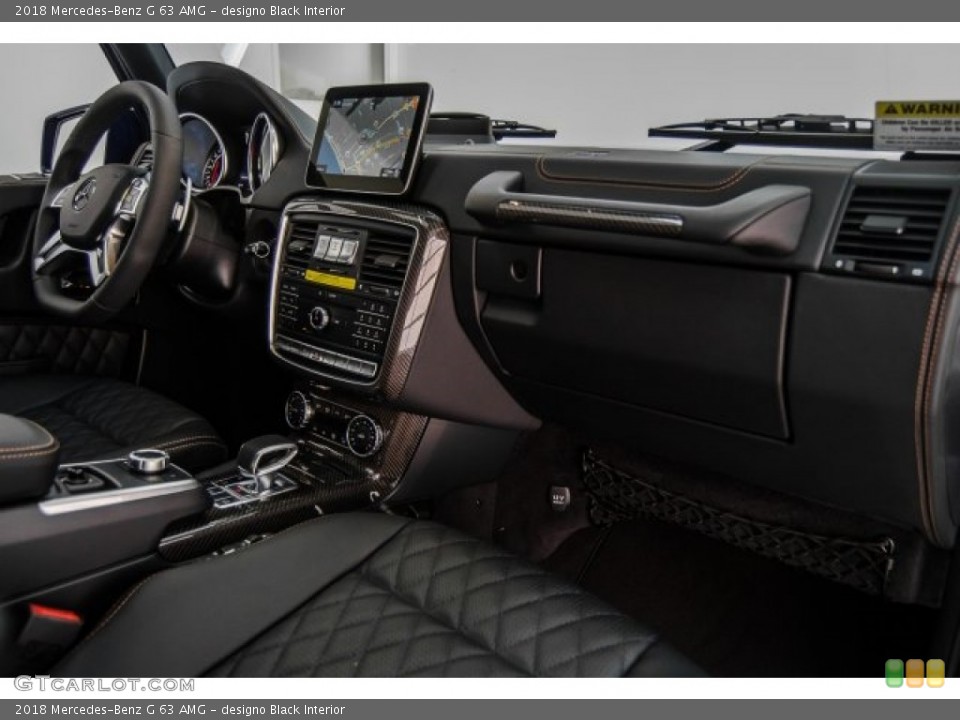 designo Black Interior Dashboard for the 2018 Mercedes-Benz G 63 AMG #125250298