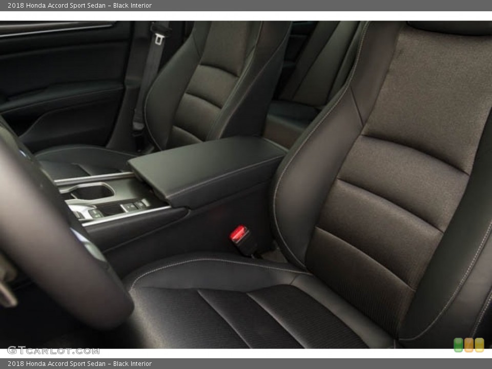 Black Interior Front Seat for the 2018 Honda Accord Sport Sedan #125262140