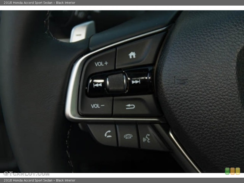 Black Interior Controls for the 2018 Honda Accord Sport Sedan #125262221