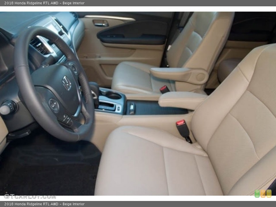 Beige Interior Front Seat for the 2018 Honda Ridgeline RTL AWD #125300433