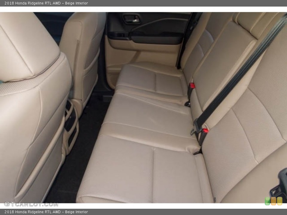 Beige Interior Rear Seat for the 2018 Honda Ridgeline RTL AWD #125300451