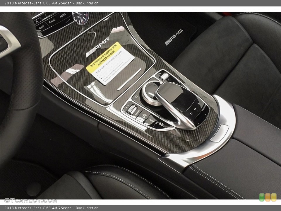 Black Interior Controls for the 2018 Mercedes-Benz C 63 AMG Sedan #125315697