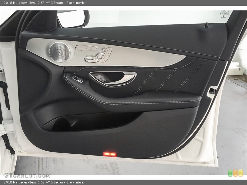 Black Interior Door Panel for the 2018 Mercedes-Benz C 63 AMG Sedan #125315835