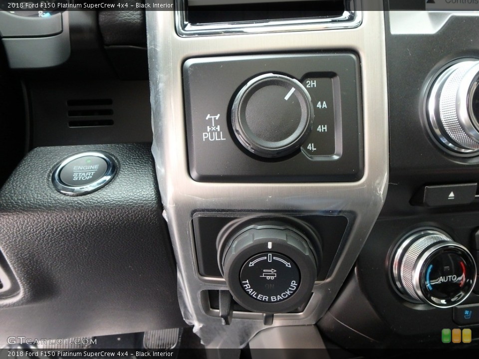 Black Interior Controls for the 2018 Ford F150 Platinum SuperCrew 4x4 #125319372