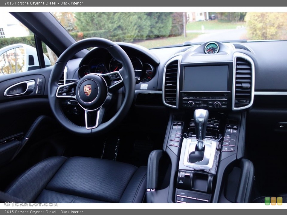 Black Interior Dashboard for the 2015 Porsche Cayenne Diesel #125321724