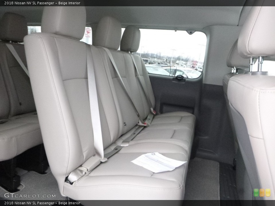 Beige Interior Rear Seat for the 2018 Nissan NV SL Passenger #125333120