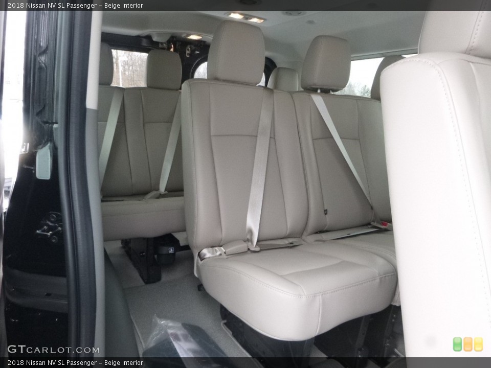 Beige Interior Rear Seat for the 2018 Nissan NV SL Passenger #125333147