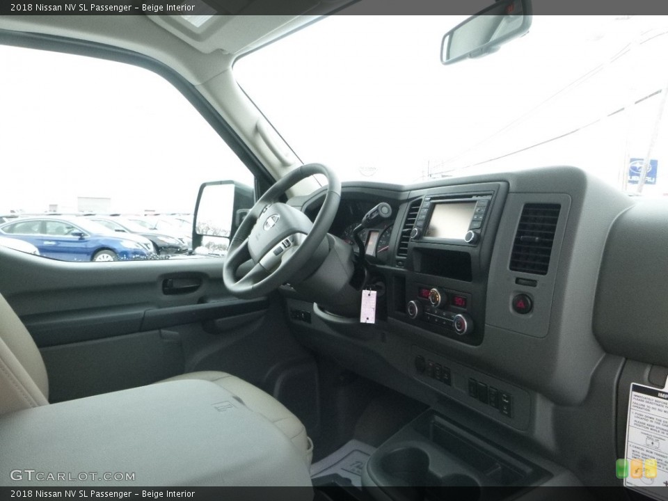 Beige Interior Dashboard for the 2018 Nissan NV SL Passenger #125333198