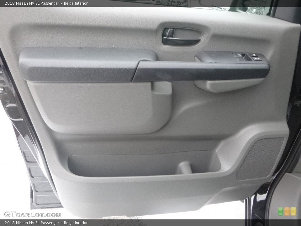 Beige Interior Door Panel for the 2018 Nissan NV SL Passenger #125333222