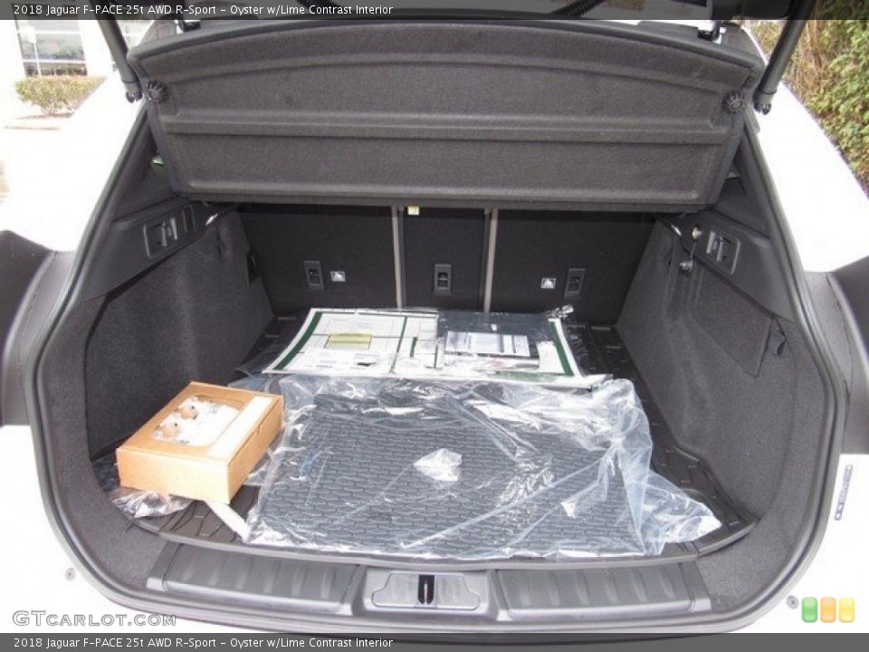 Oyster w/Lime Contrast Interior Trunk for the 2018 Jaguar F-PACE 25t AWD R-Sport #125337833