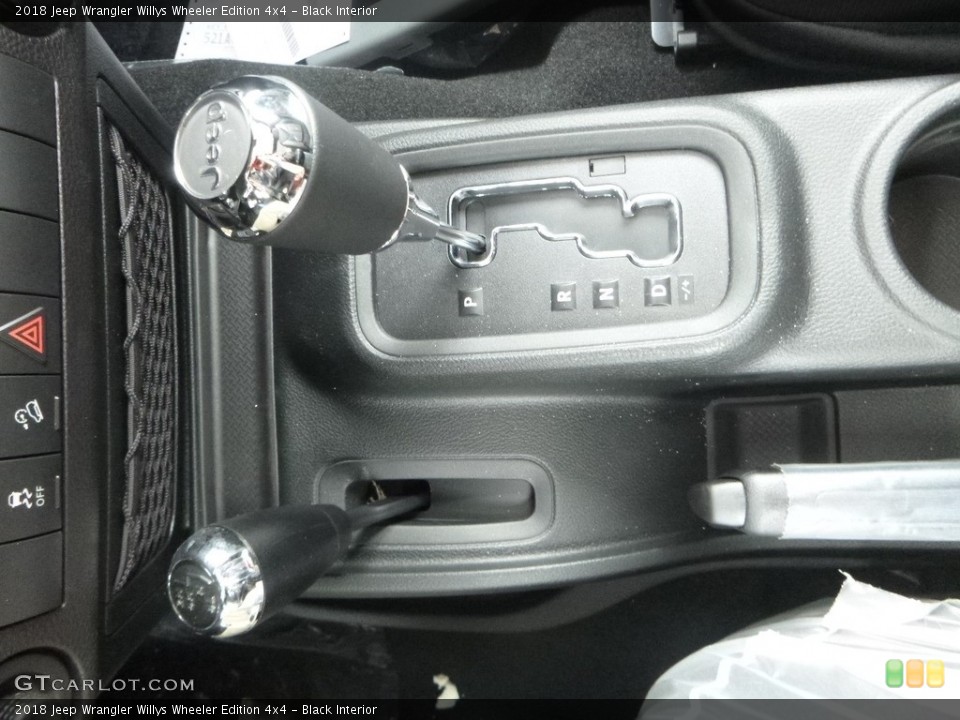 Black Interior Transmission for the 2018 Jeep Wrangler Willys Wheeler Edition 4x4 #125340335