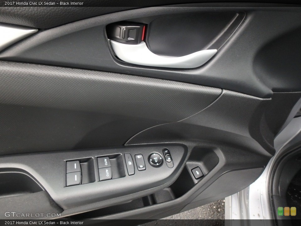 Black Interior Controls for the 2017 Honda Civic LX Sedan #125344903