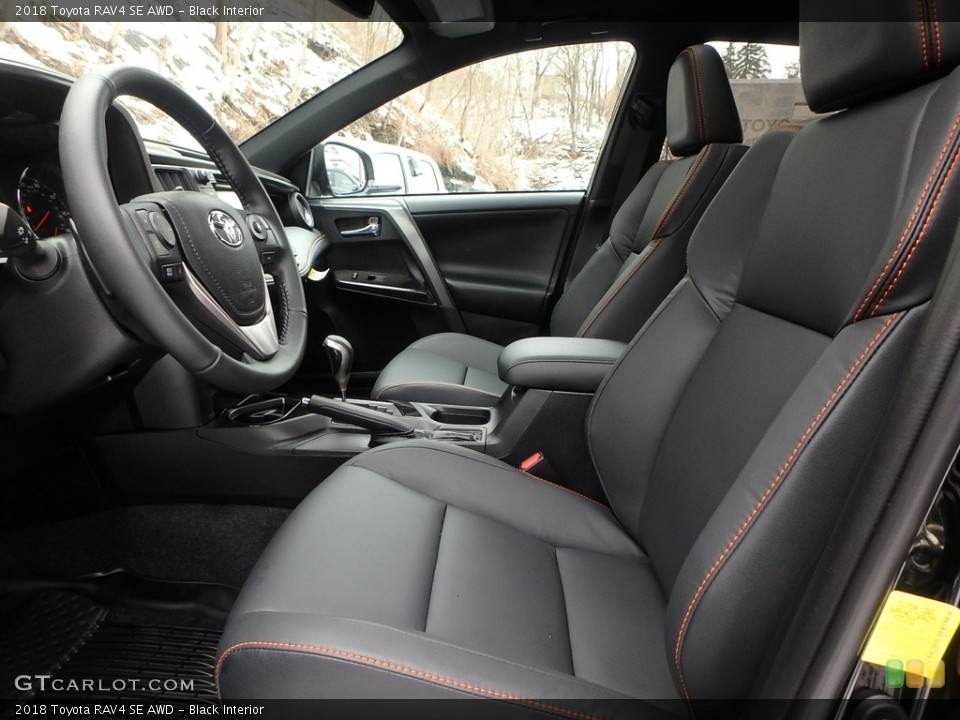 Black Interior Front Seat for the 2018 Toyota RAV4 SE AWD #125375127