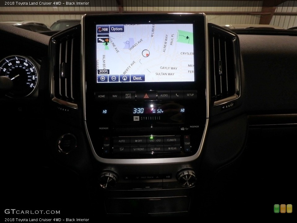 Black Interior Navigation for the 2018 Toyota Land Cruiser 4WD #125377041