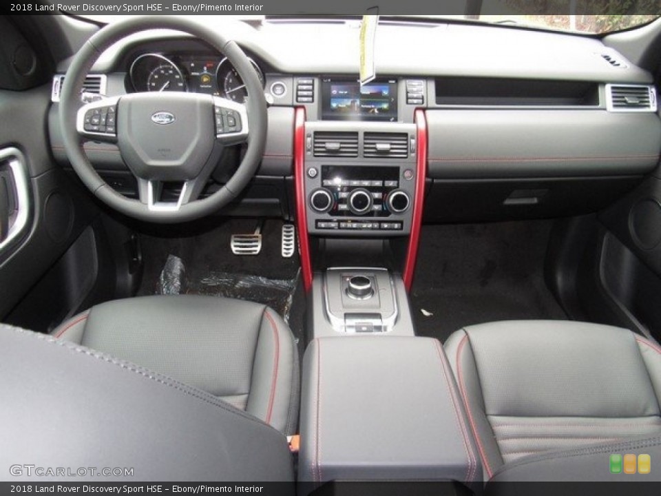 Ebony/Pimento Interior Dashboard for the 2018 Land Rover Discovery Sport HSE #125384547