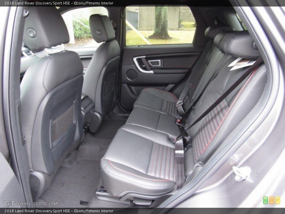Ebony/Pimento Interior Rear Seat for the 2018 Land Rover Discovery Sport HSE #125384568