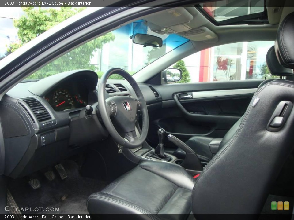 Black Interior Photo for the 2003 Honda Accord EX-L Coupe #12539142