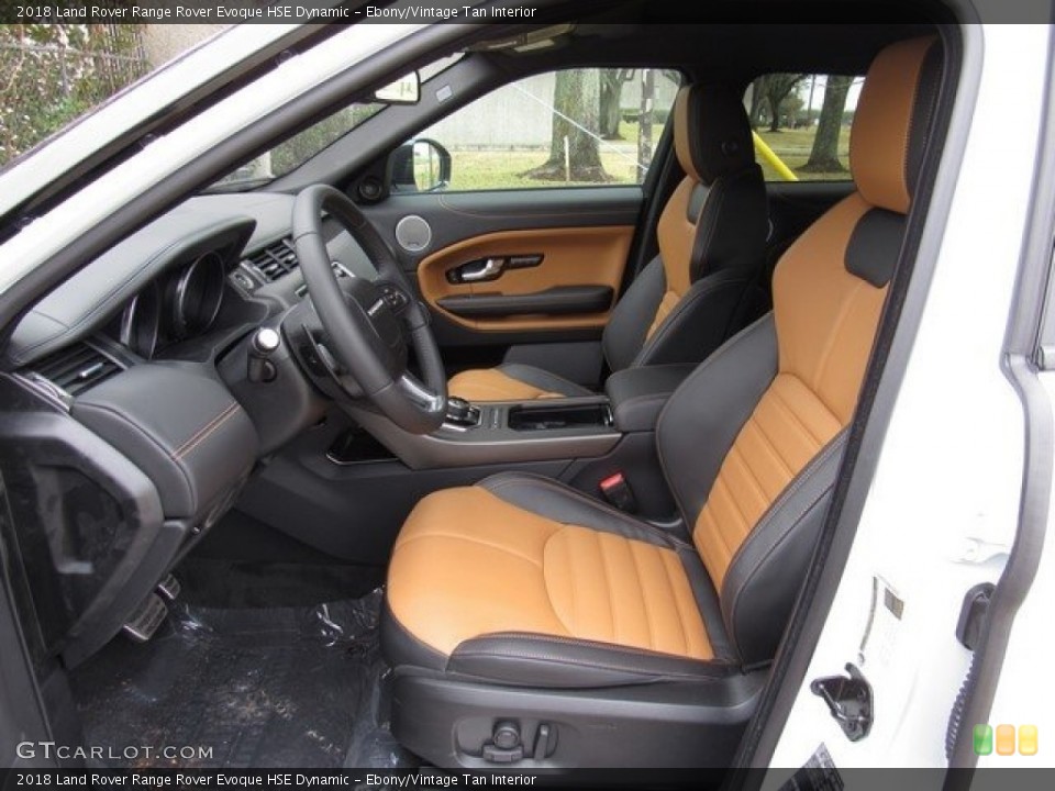 Ebony/Vintage Tan Interior Photo for the 2018 Land Rover Range Rover Evoque HSE Dynamic #125427106