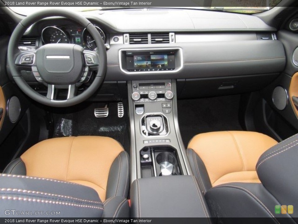 Ebony/Vintage Tan Interior Dashboard for the 2018 Land Rover Range Rover Evoque HSE Dynamic #125427115