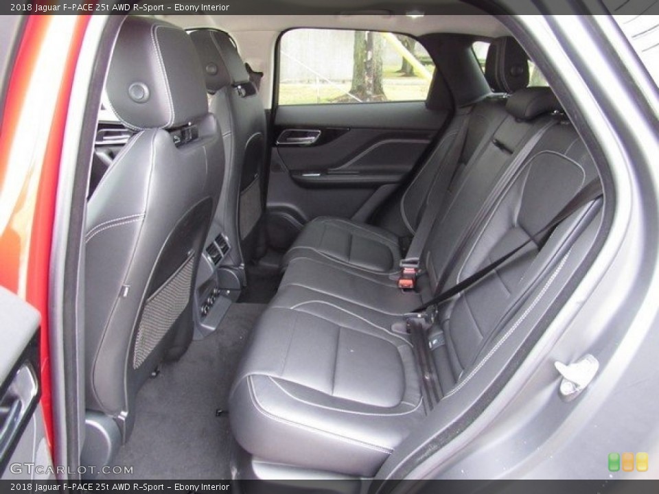 Ebony Interior Rear Seat for the 2018 Jaguar F-PACE 25t AWD R-Sport #125427685